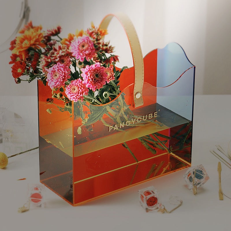 FancyCube Holiday Transparent Box Bag