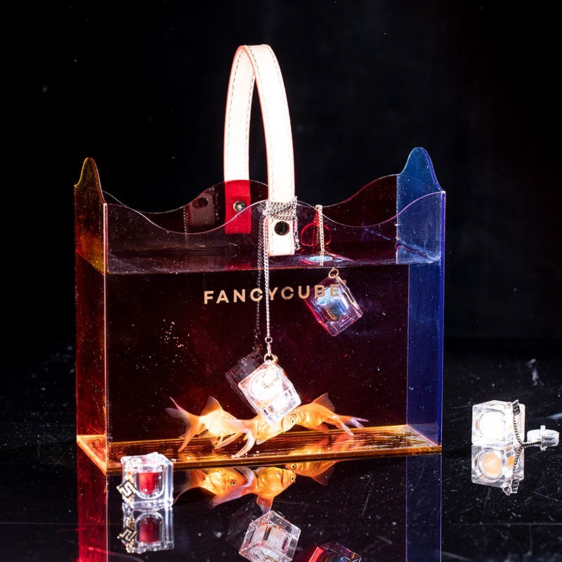 FancyCube Holiday Transparent Box Bag