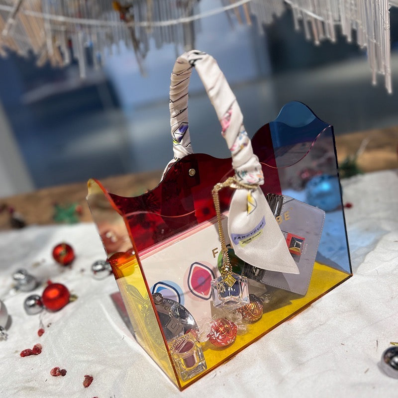 FancyCube Holiday Transparent Box Bag